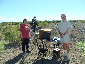 Carrie and Rob at Eclipse Site